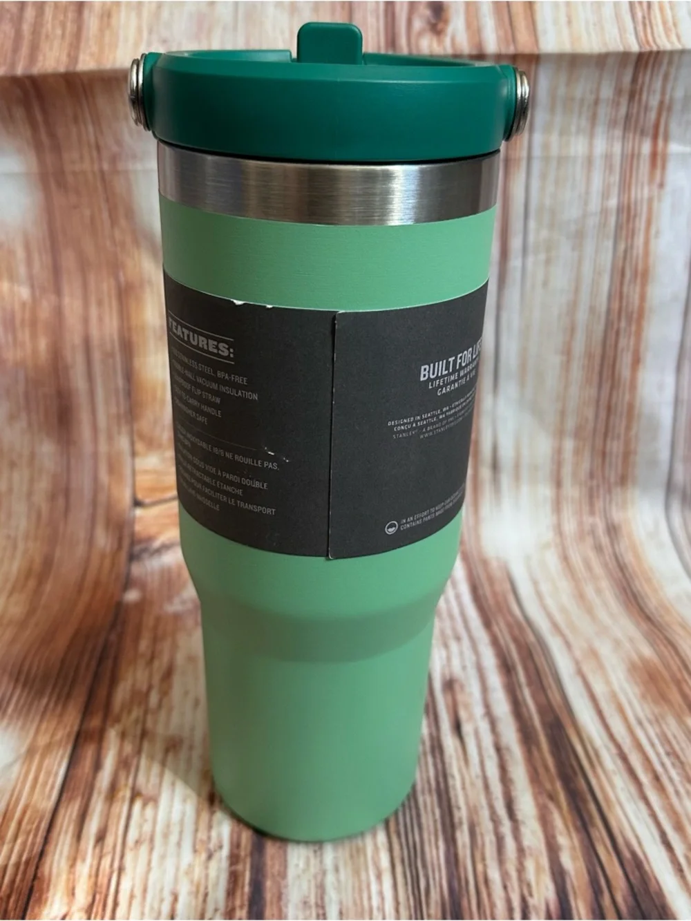 Stanley Jade Green 30 oz Iceflow Flip Straw Tumbler NWT - Picture 4 of 10